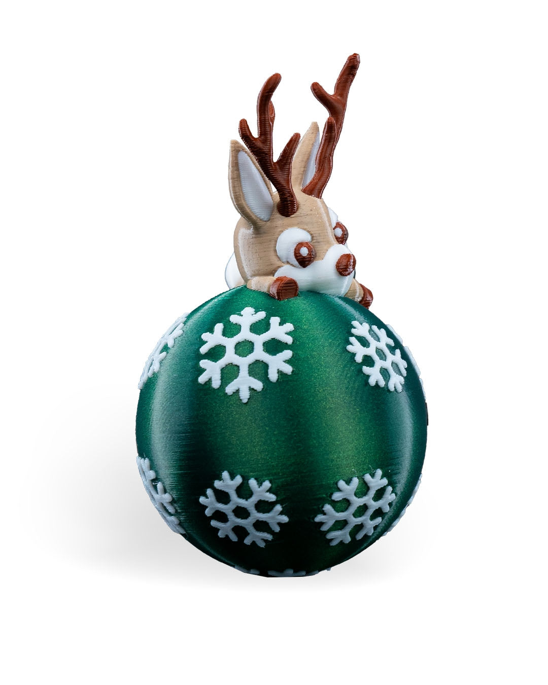 Reindeer Ball Ornament, Christmas Tree Ornament