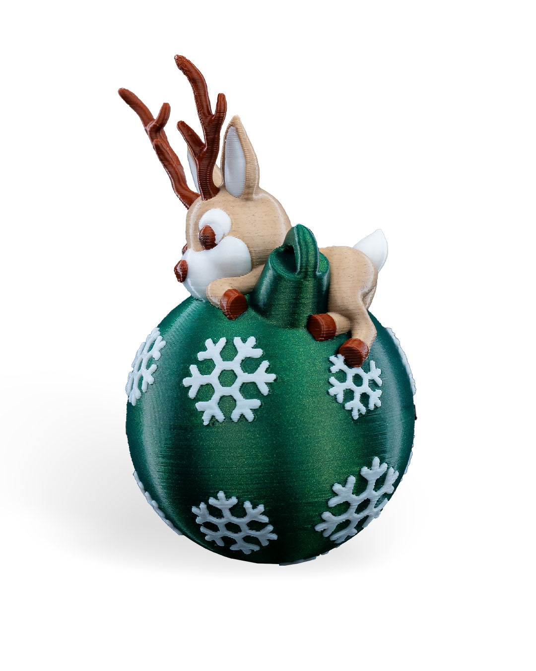 Reindeer Ball Ornament, Christmas Tree Ornament