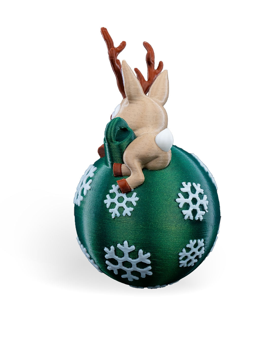 Reindeer Ball Ornament, Christmas Tree Ornament