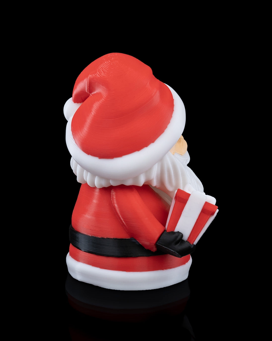 Santa Holding Present, Christmas Tree Ornament
