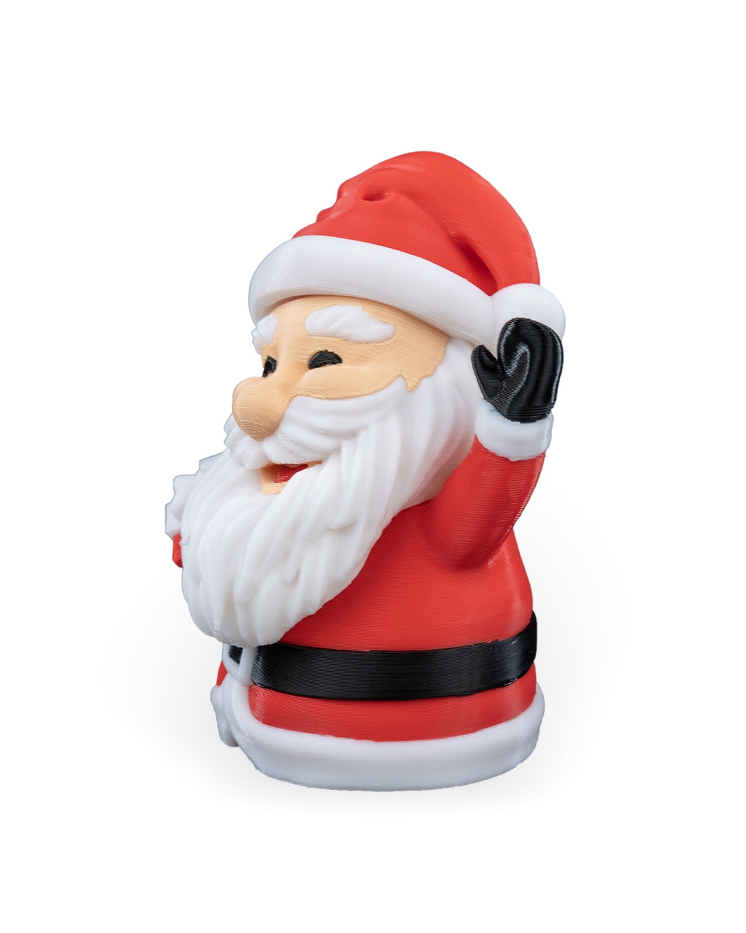 Santa Holding Present, Christmas Tree Ornament