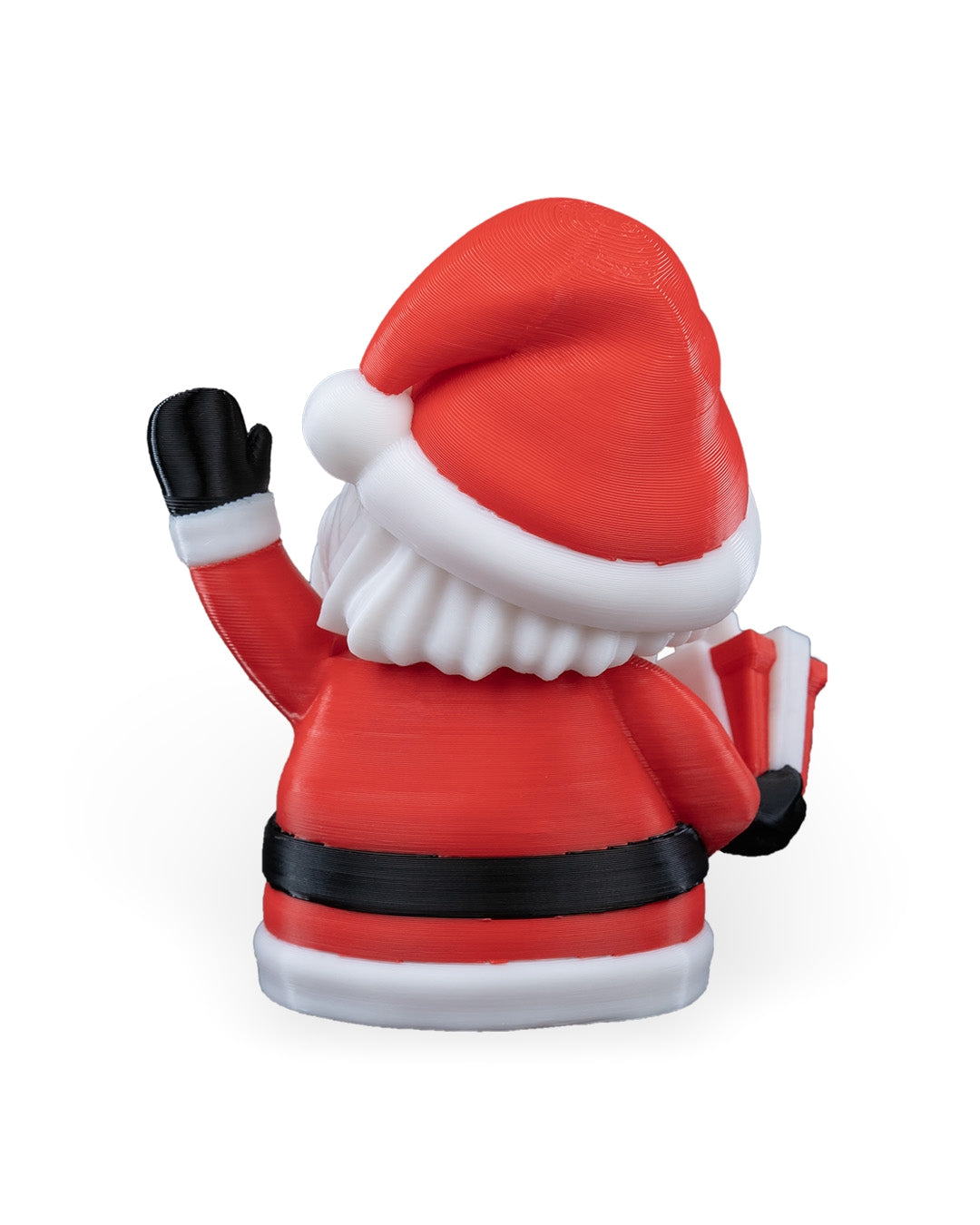 Santa Holding Present, Christmas Tree Ornament