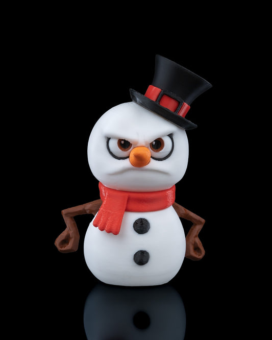 Angry Frosty the Snowman, Christmas Tree Ornament