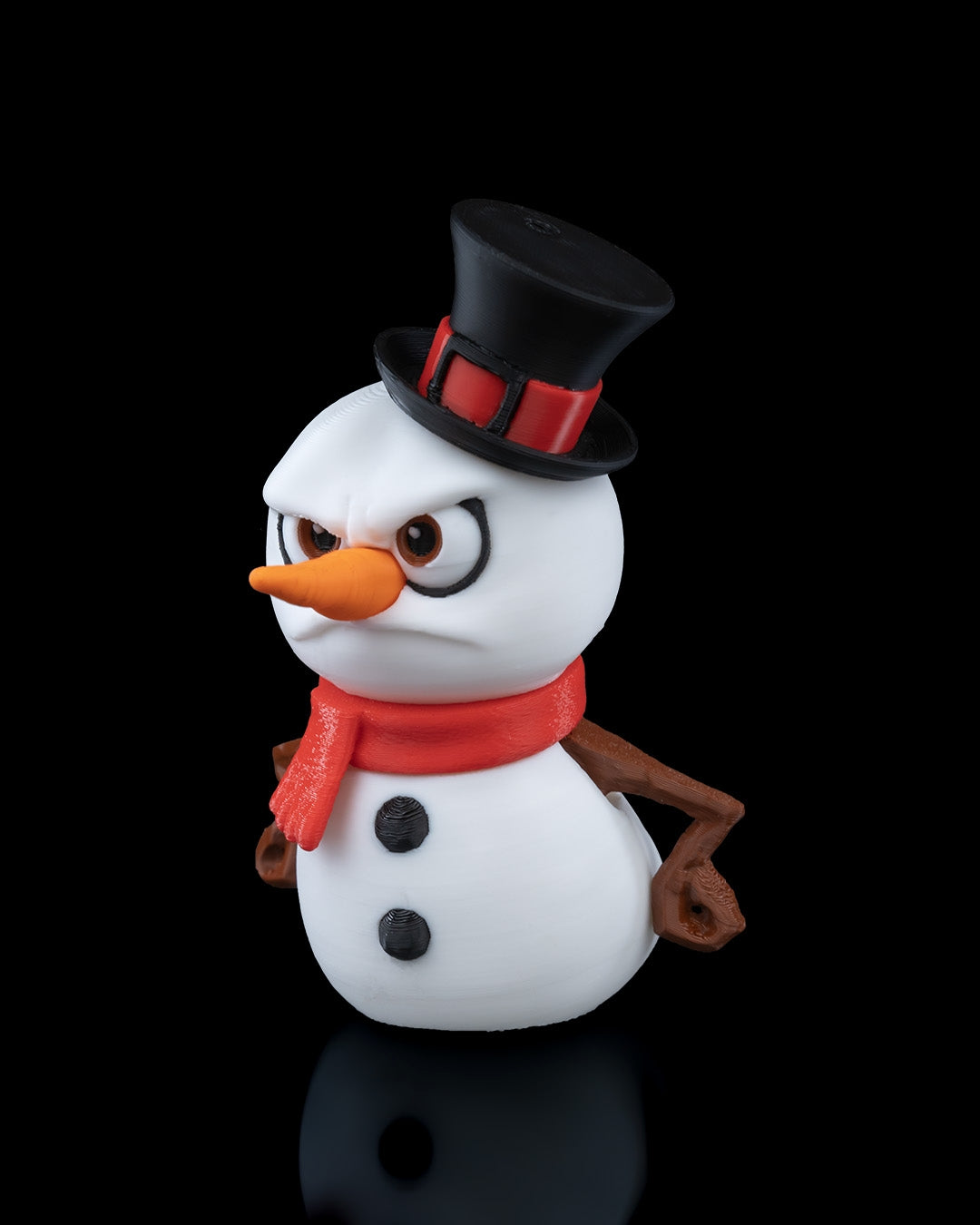 Angry Frosty the Snowman, Christmas Tree Ornament