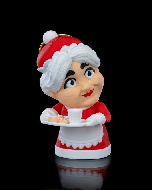 Mrs. Claus Holding Fresh Cookies, Christmas Tree Ornament