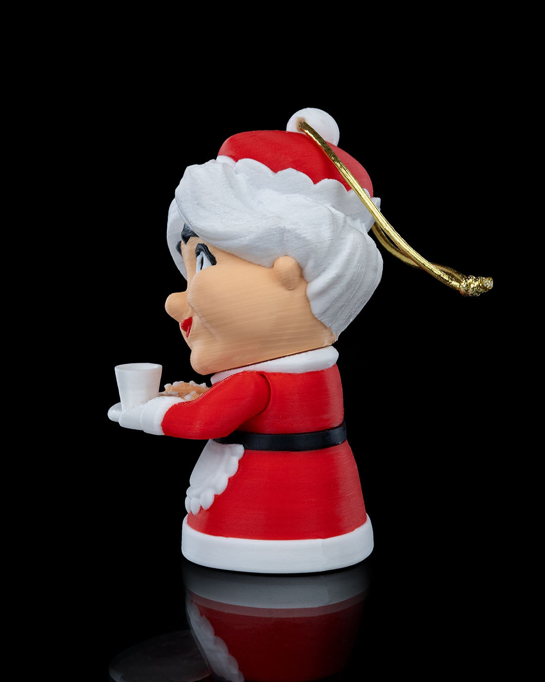 Mrs. Claus Holding Fresh Cookies, Christmas Tree Ornament