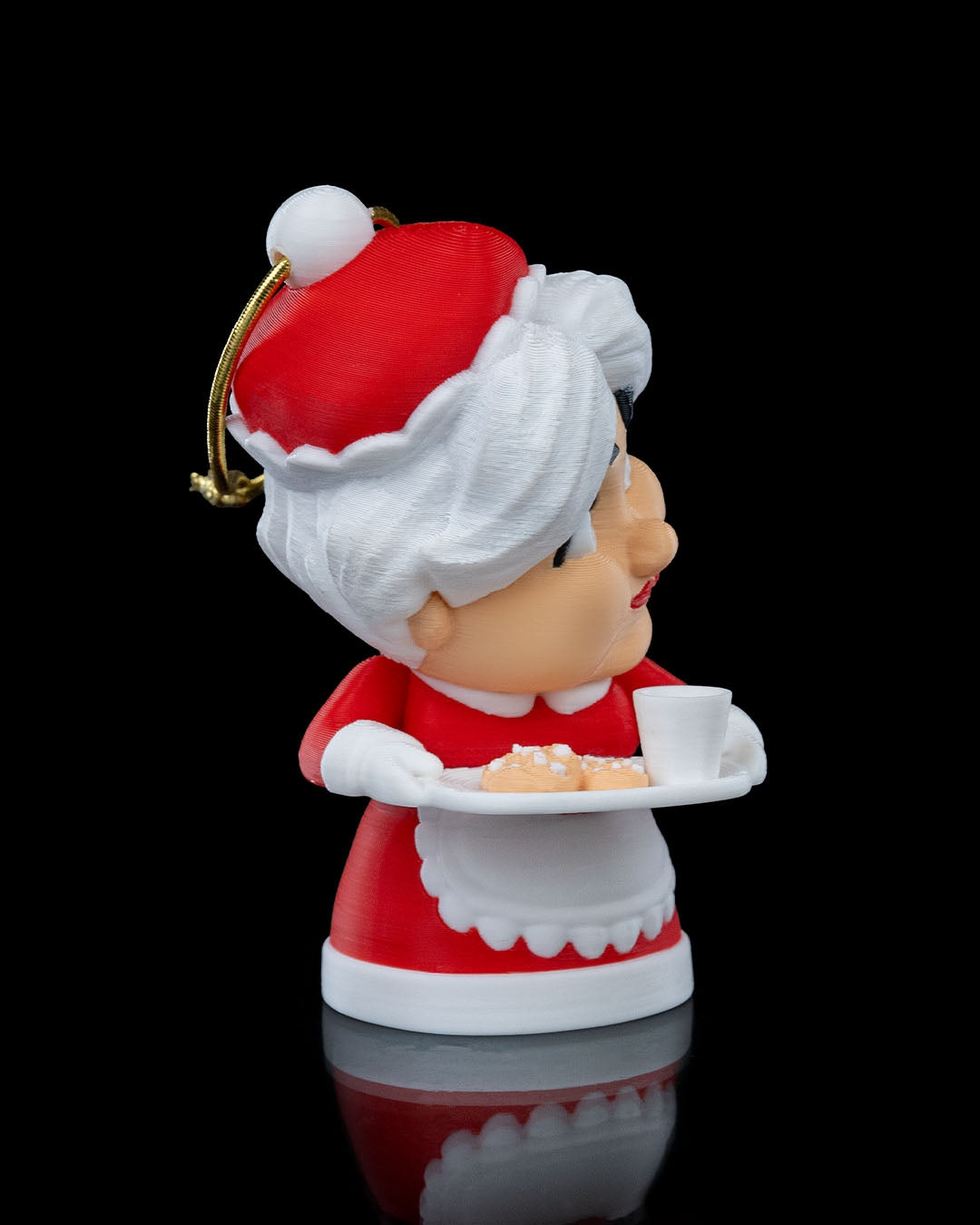 Mrs. Claus Holding Fresh Cookies, Christmas Tree Ornament