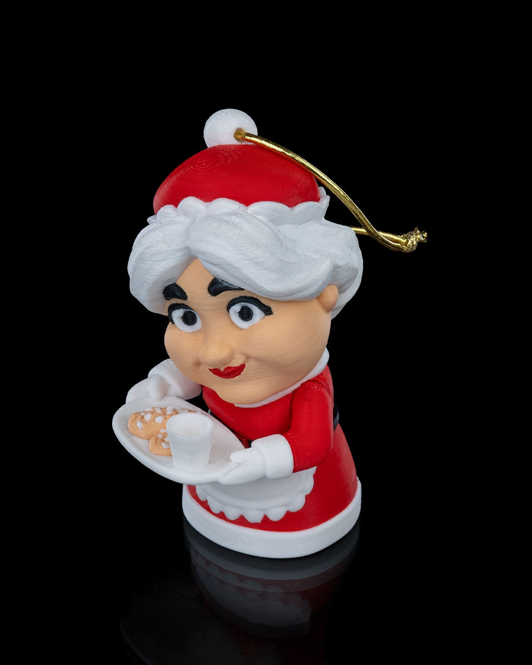 Mrs. Claus Holding Fresh Cookies, Christmas Tree Ornament