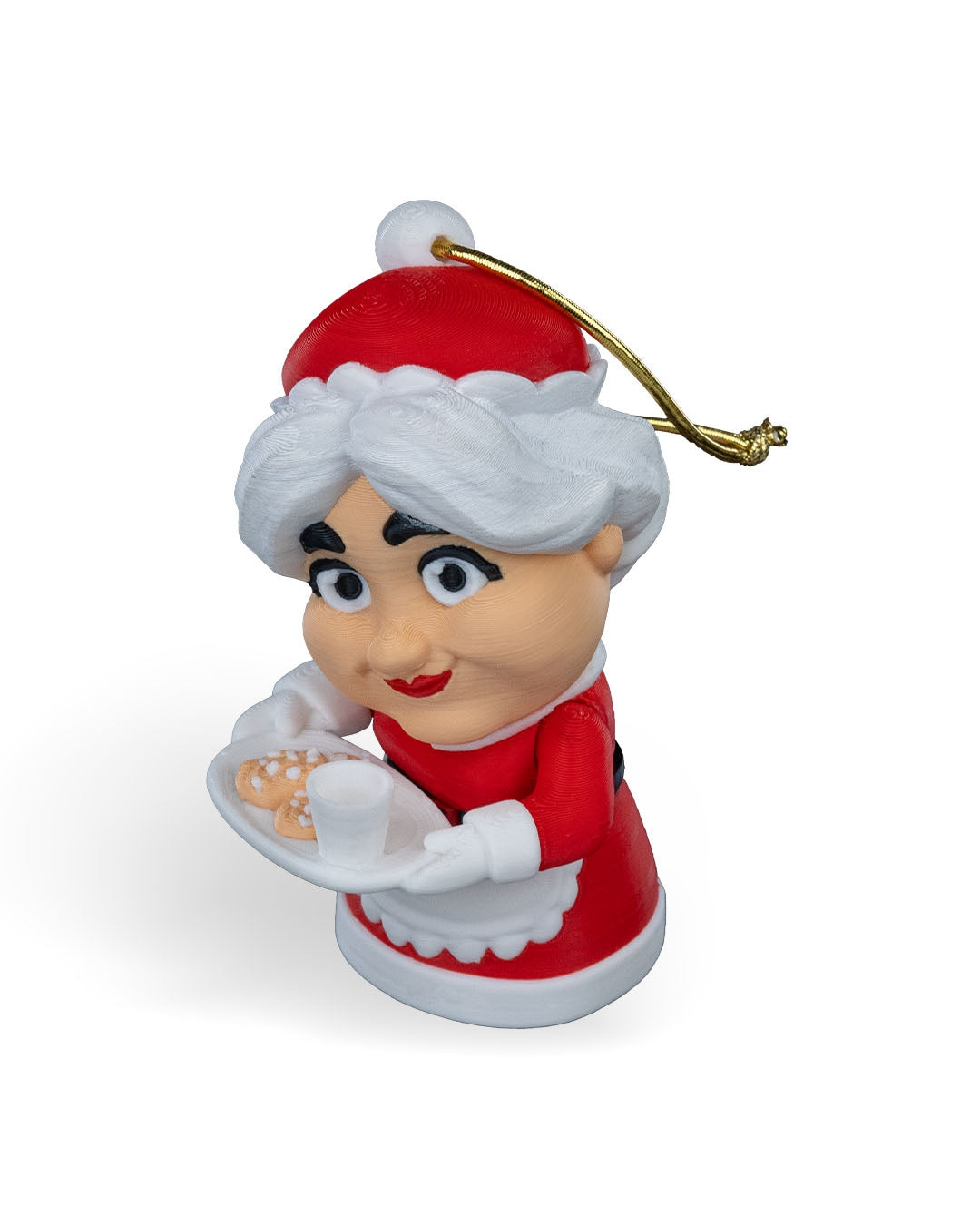 Mrs. Claus Holding Fresh Cookies, Christmas Tree Ornament