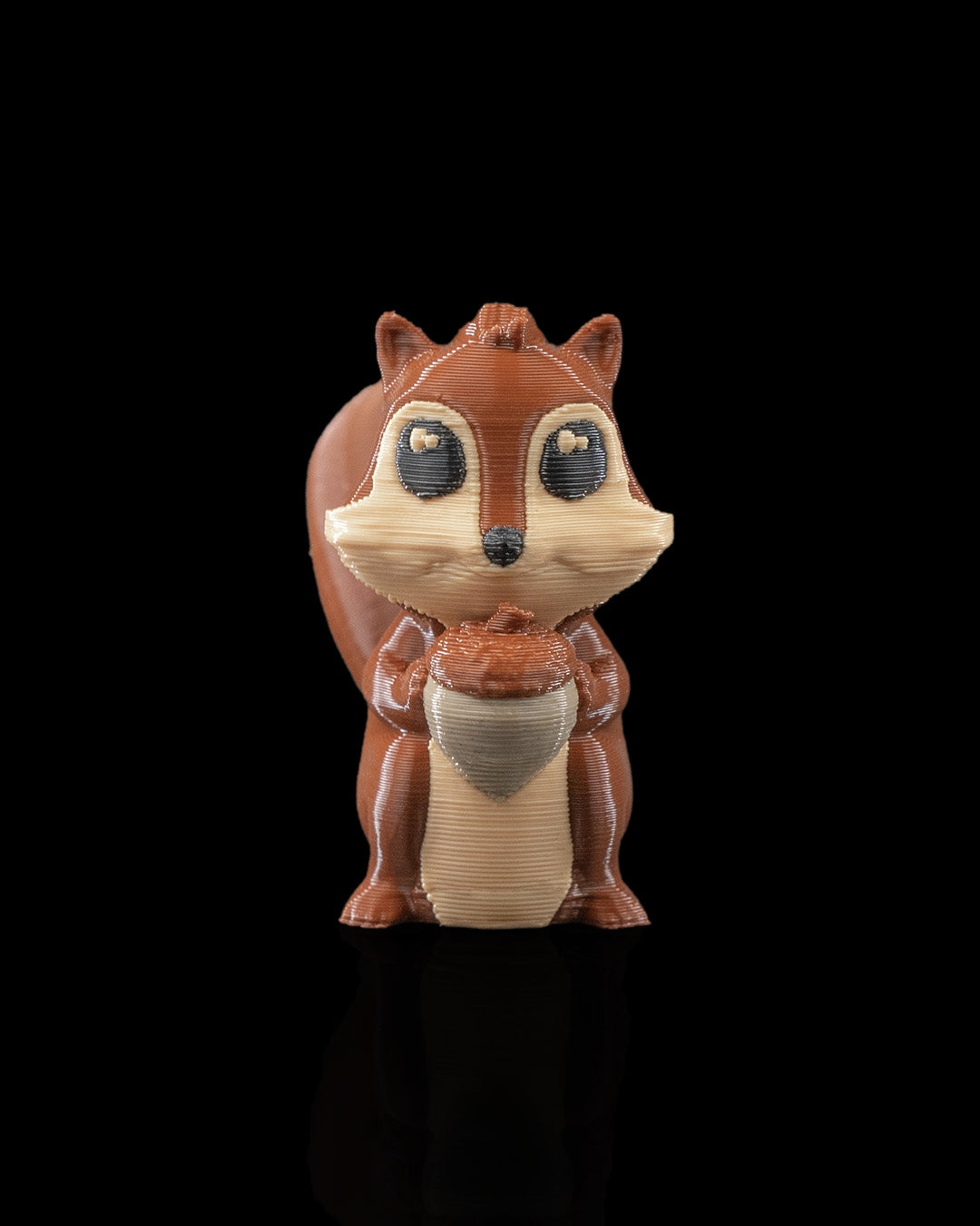 Mini Flexible Squirrel Figure Holding Nut