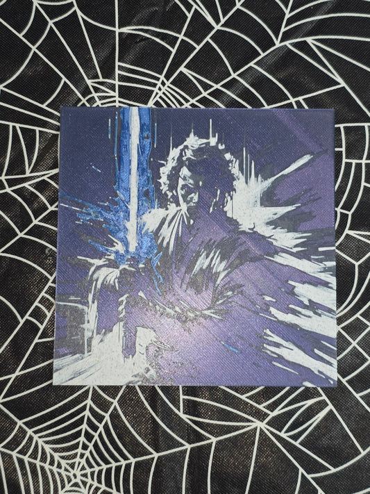 Anakin Bearing Lightsaber, Star Wars 3D Printed Hueforge Fan Art