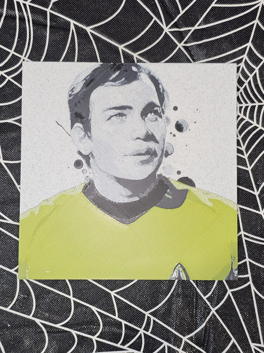 Captain Kirk, Star Trek, William Shatner 3D Printed Hueforge Fan Art