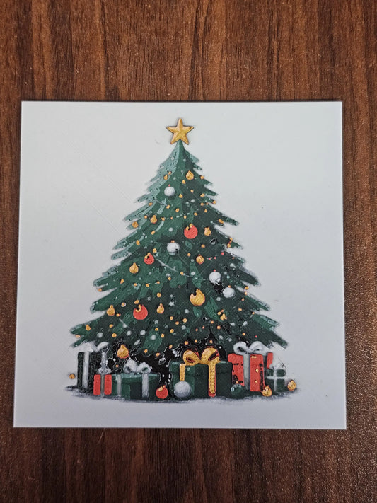 Christmas Tree 3D Printed Hueforge Fan Art
