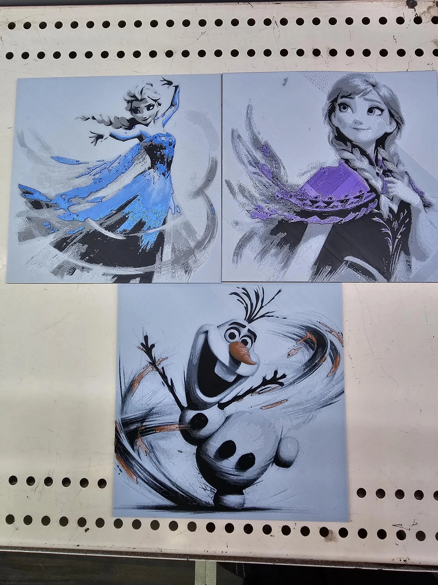 Anna, Frozen 3D Printed Hueforge Fan Art