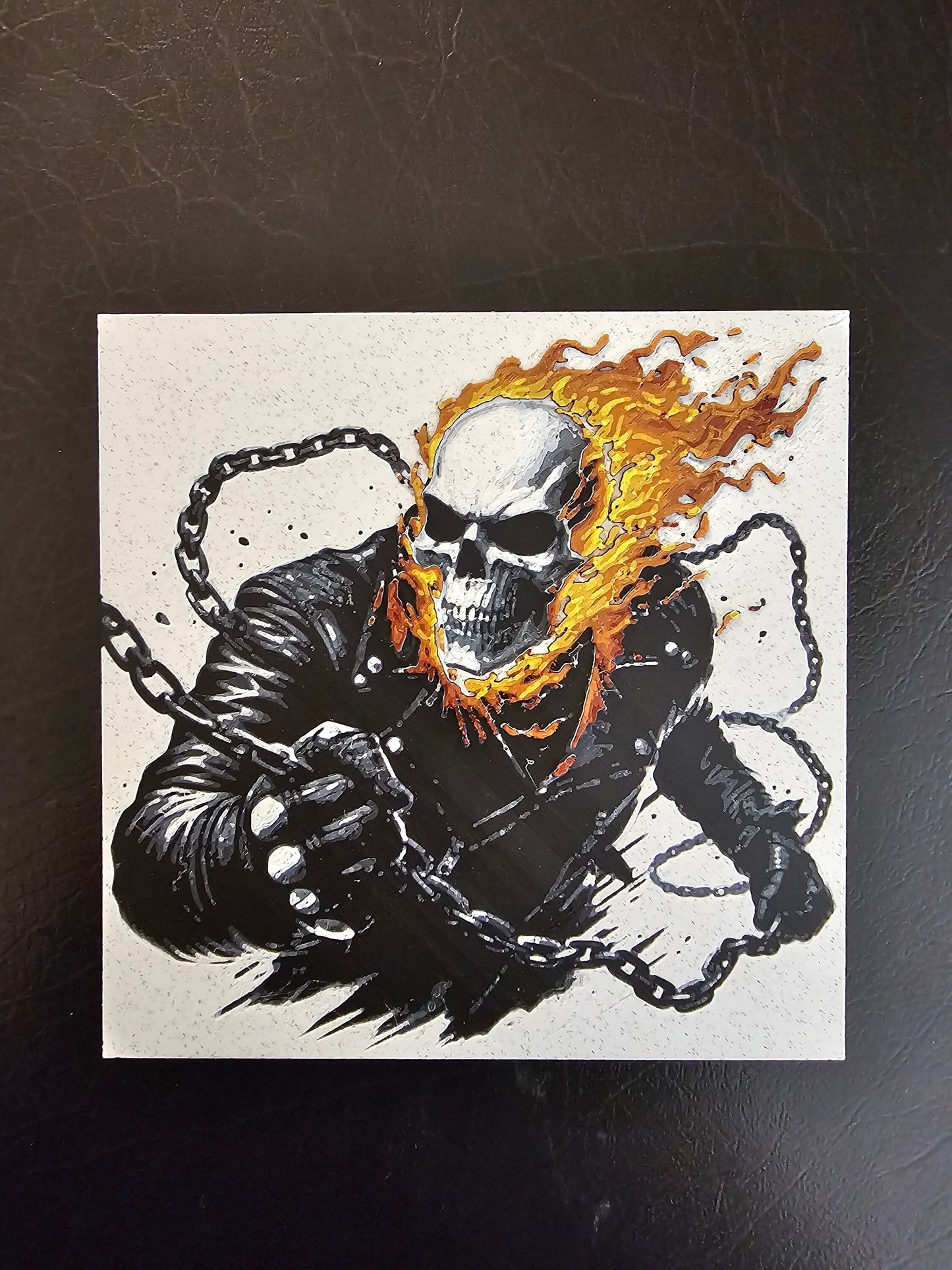 Ghost Rider Multicolor 3D Printed Hueforge Fan Art