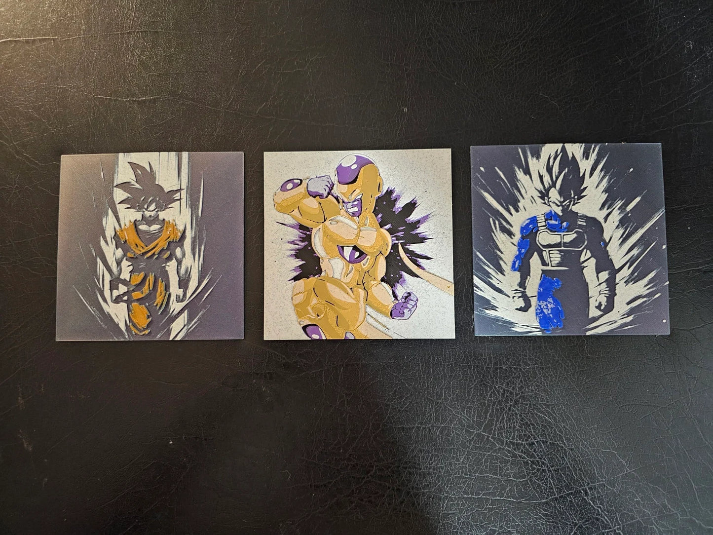 Goku Multicolor Black Color Shift Background 3D Printed Hueforge Fan Art