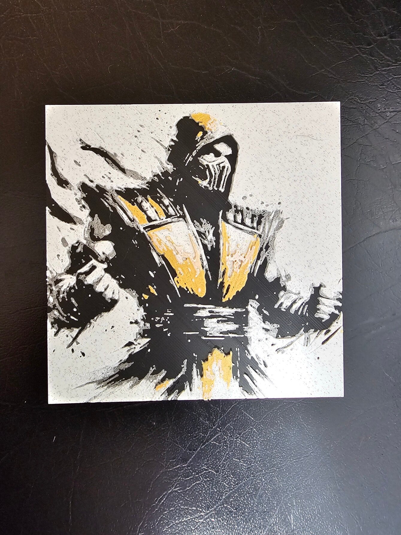 Sub-Zero Mortal Kombat Silk Blue 3D Hueforge Art