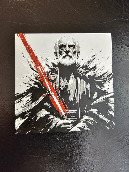 Darth Tyranus/Count Dooku 3D Hueforge Art