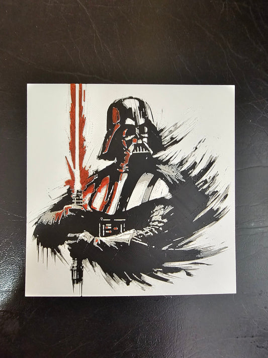 Darth Vader Ready Stance 3D Hueforge Art