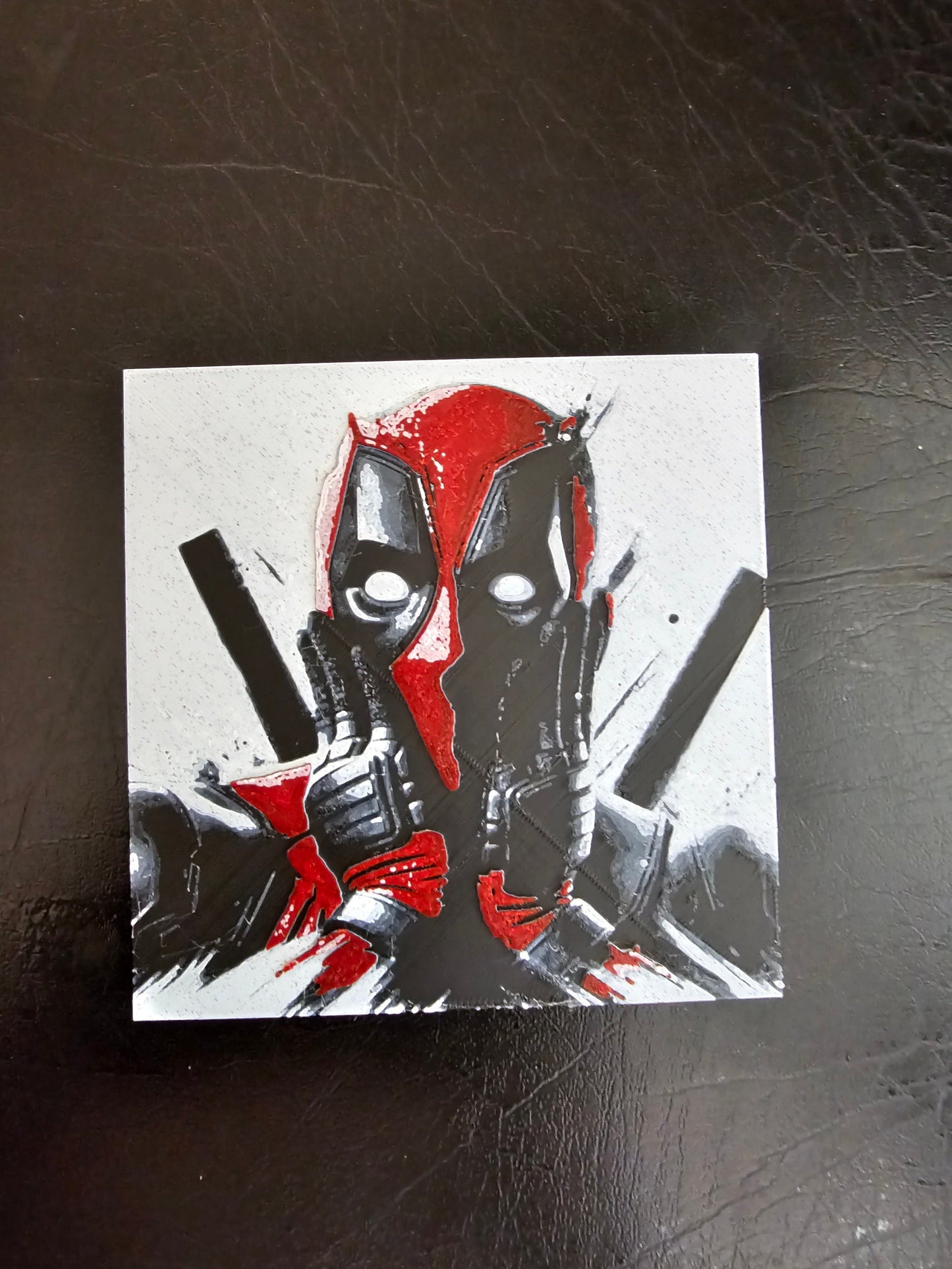 Deadpool Walking The original merc with a mouth.  3D Hueforge Art