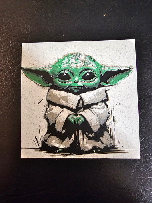 Grogu 3D Hueforge Art