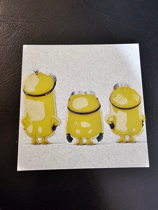 Naked Minons 5 color 3D Hueforge Art