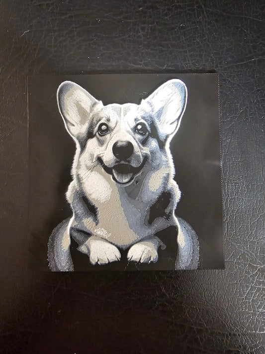 Corgi 3D Hueforge Art