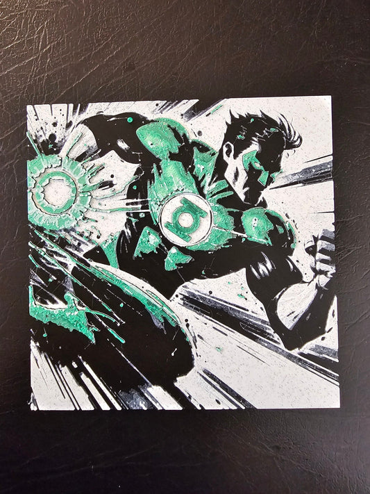 Green Lantern Hueforge 3D Art
