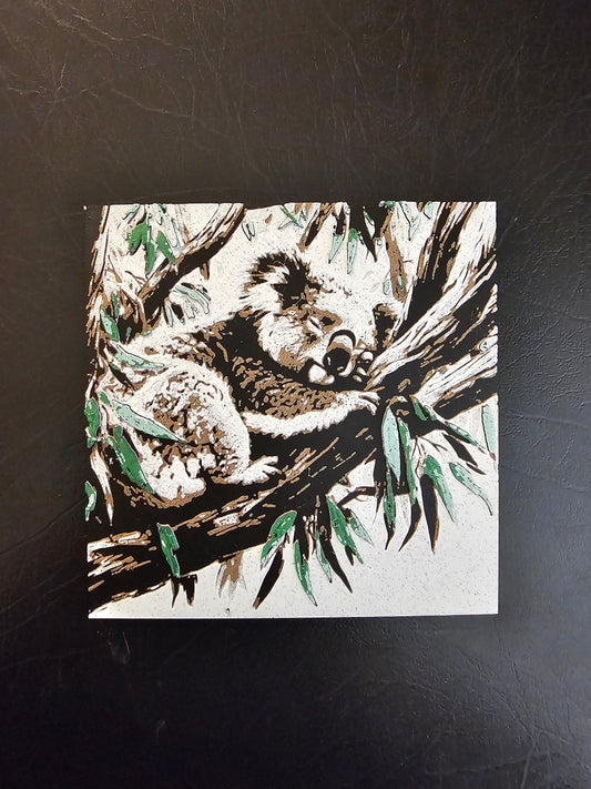 Napping Koala Bear Hueforge 3D Art