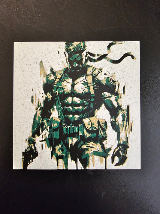 Solid Snake, Metal Gear Solid 3D Hueforge Art