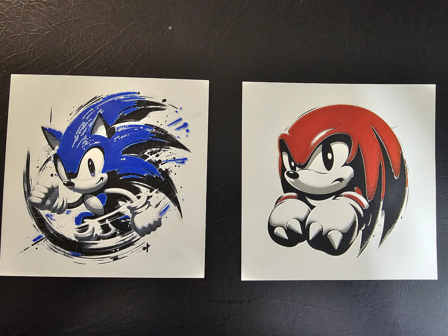 Tails, Sonic the Hedgehog, Multicolor 3D Printed Hueforge Fan Art